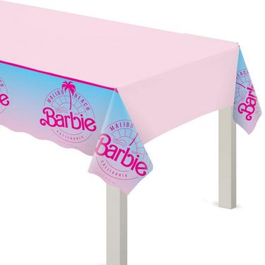 Malibu Barbie Plastic Table Cover, 54in x 96in - Preppy Kids (Grand Bazaar)