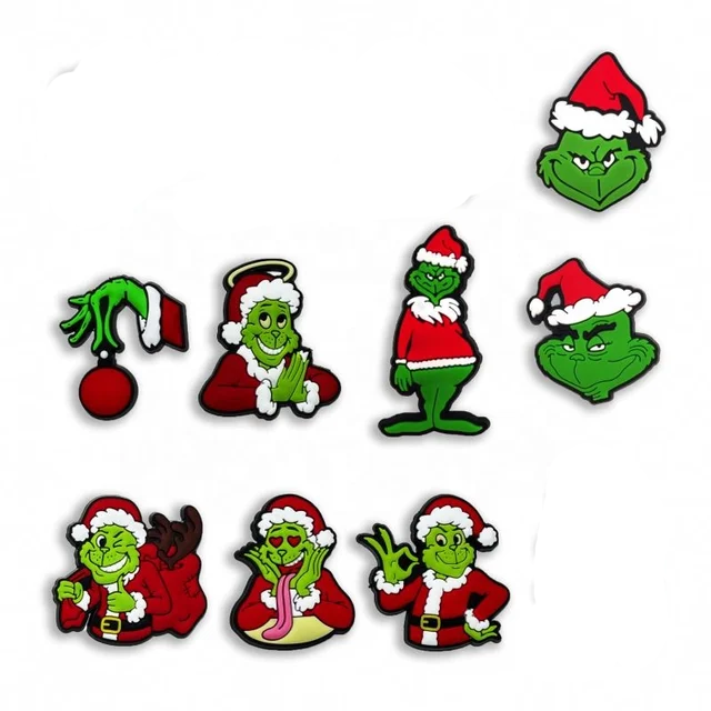 Grinch Crocs Charm (1 pc) charms jibbitz - Preppy Kids (Grand Bazaar)
