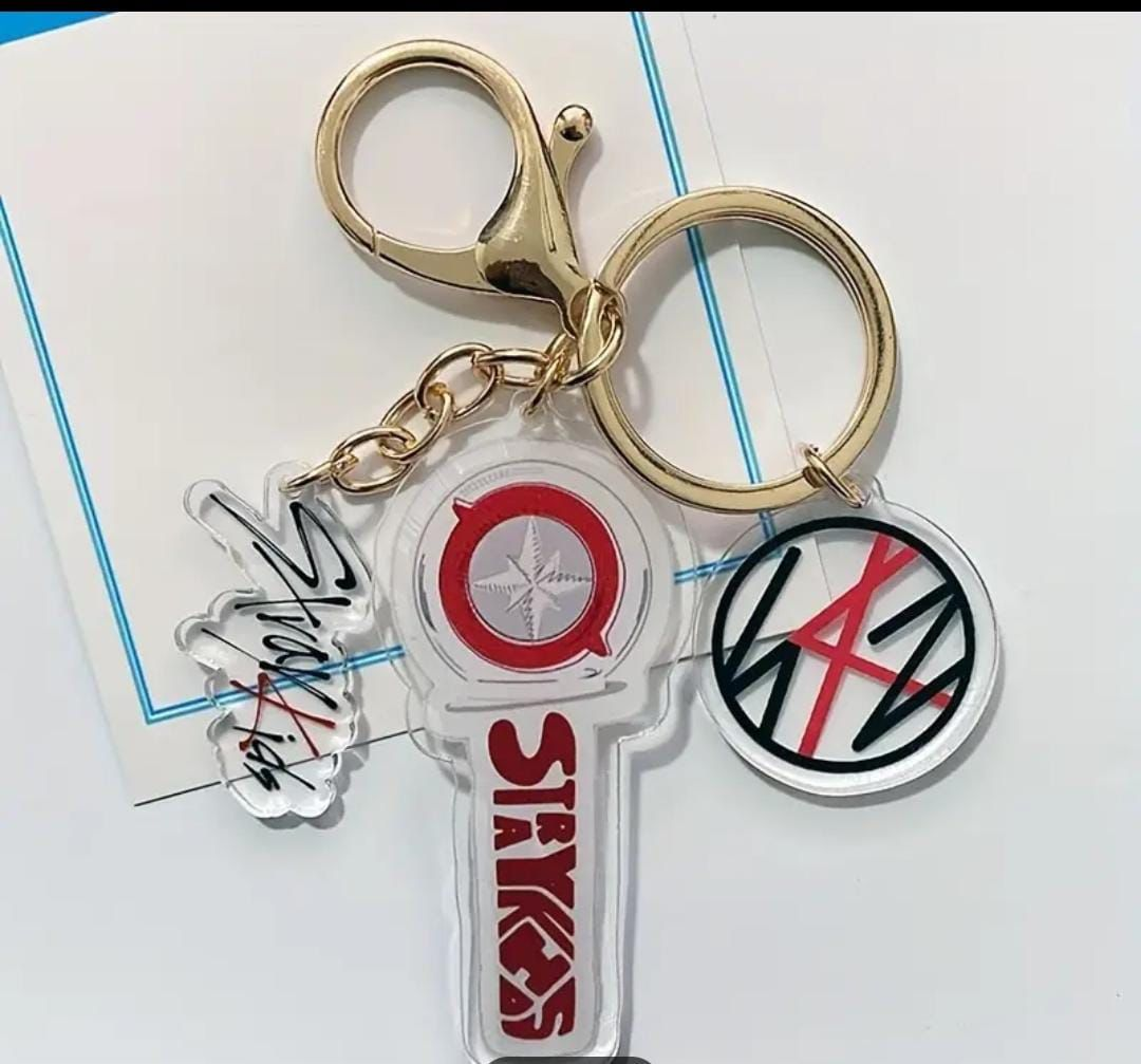 Stray Kids Light Stick Key Chain - Preppy Kids (Grand Bazaar)