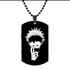 Black Gojo Dog Tag Necklace