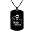 Black Gojo Dog Tag Necklace