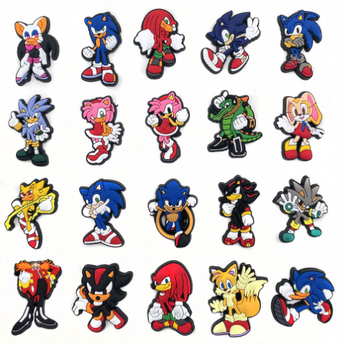 Sonic Croc Charm(1 pc) charms jibbitz - Preppy Kids (Grand Bazaar)