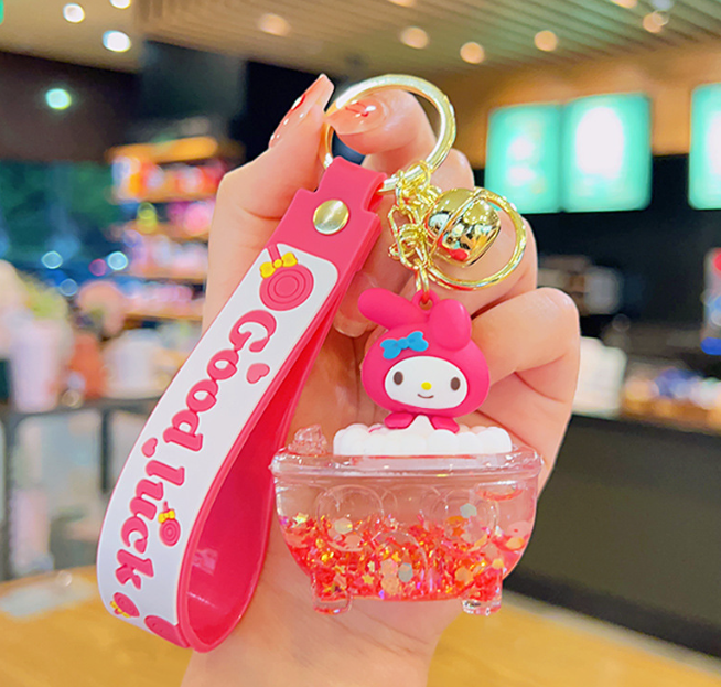 Acrylic Moving Liquid Keychain