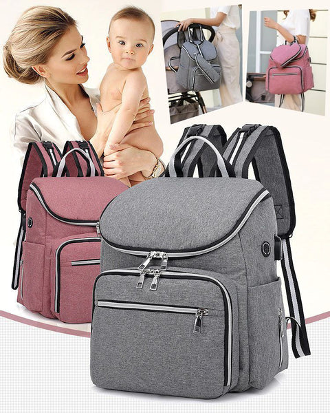 3 in 1 Waterproof USB Mummy Baby Hospital Bags - Preppy Kids (Grand Bazaar)