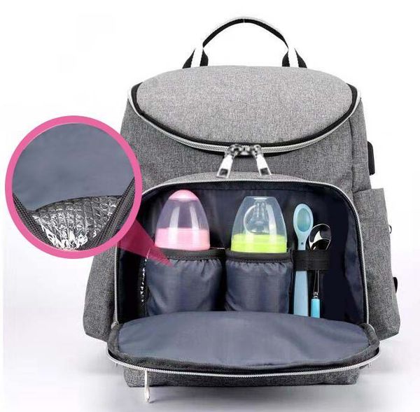 3 in 1 Waterproof USB Mummy Baby Hospital Bags - Preppy Kids (Grand Bazaar)