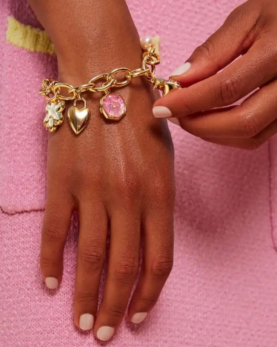 Barbie Charm Bracelet gold plated - Preppy Kids (Grand Bazaar)
