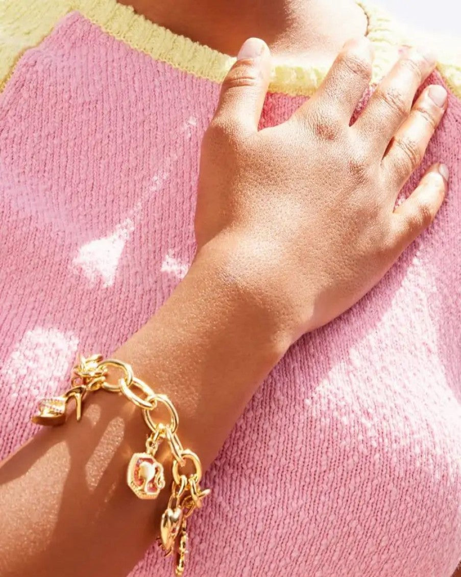 Barbie Charm Bracelet gold plated - Preppy Kids (Grand Bazaar)