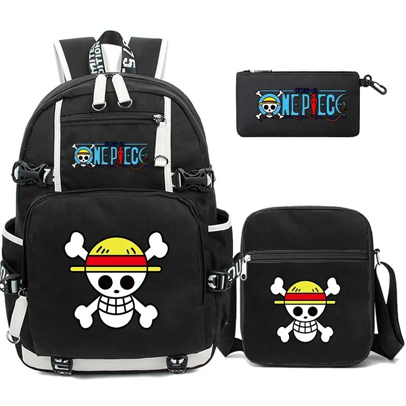 One Piece Logo Skull (3PC) backpack - Preppy Kids (Grand Bazaar)