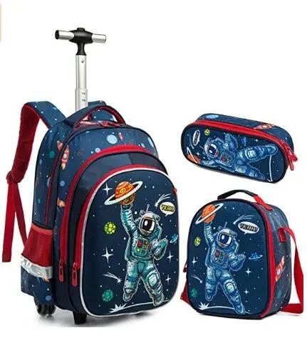 Spaceman Trolley Bag 3pc set (17 inch) - Preppy Kids (Grand Bazaar)