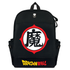 Dragon Ball Z Shoulder Bag Black Canvas Backpack Anime School Bag For Students (Black) - Preppy Kids (Grand Bazaar)