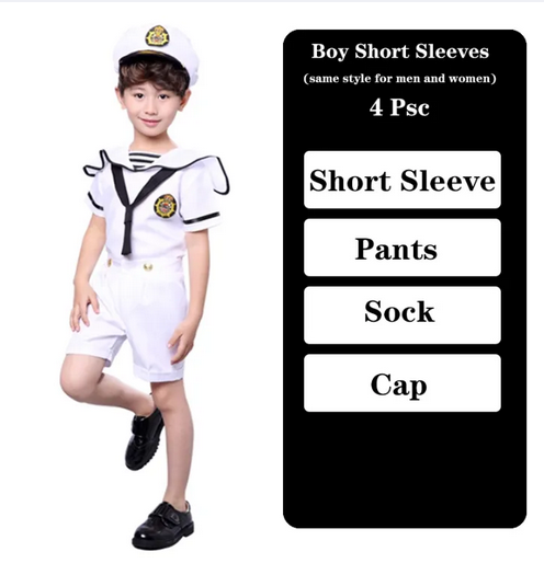 Sailor boys Short Pants Costume (Kids version) boy - Preppy Kids (Grand Bazaar)