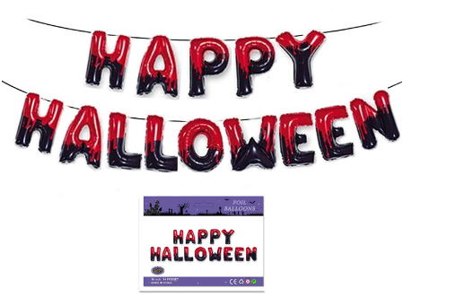 Happy Halloween Foil Balloon set - Preppy Kids (Grand Bazaar)