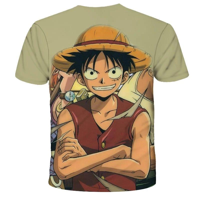 One Piece Smiling Straw Hat Luffy Tshirt - Preppy Kids (Grand Bazaar)