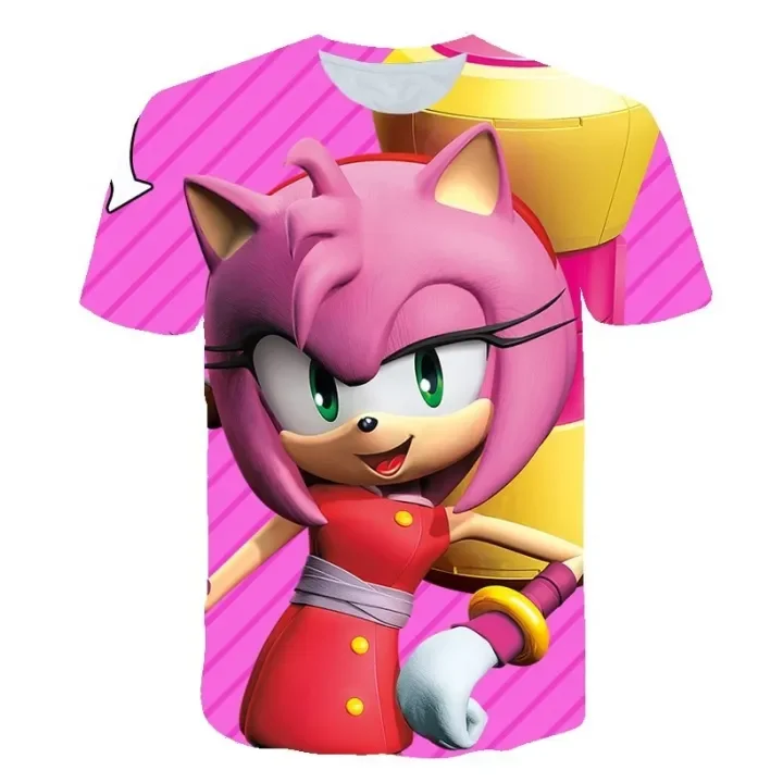Sonic Amy Rose Pink Tshirt - Preppy Kids (Grand Bazaar)