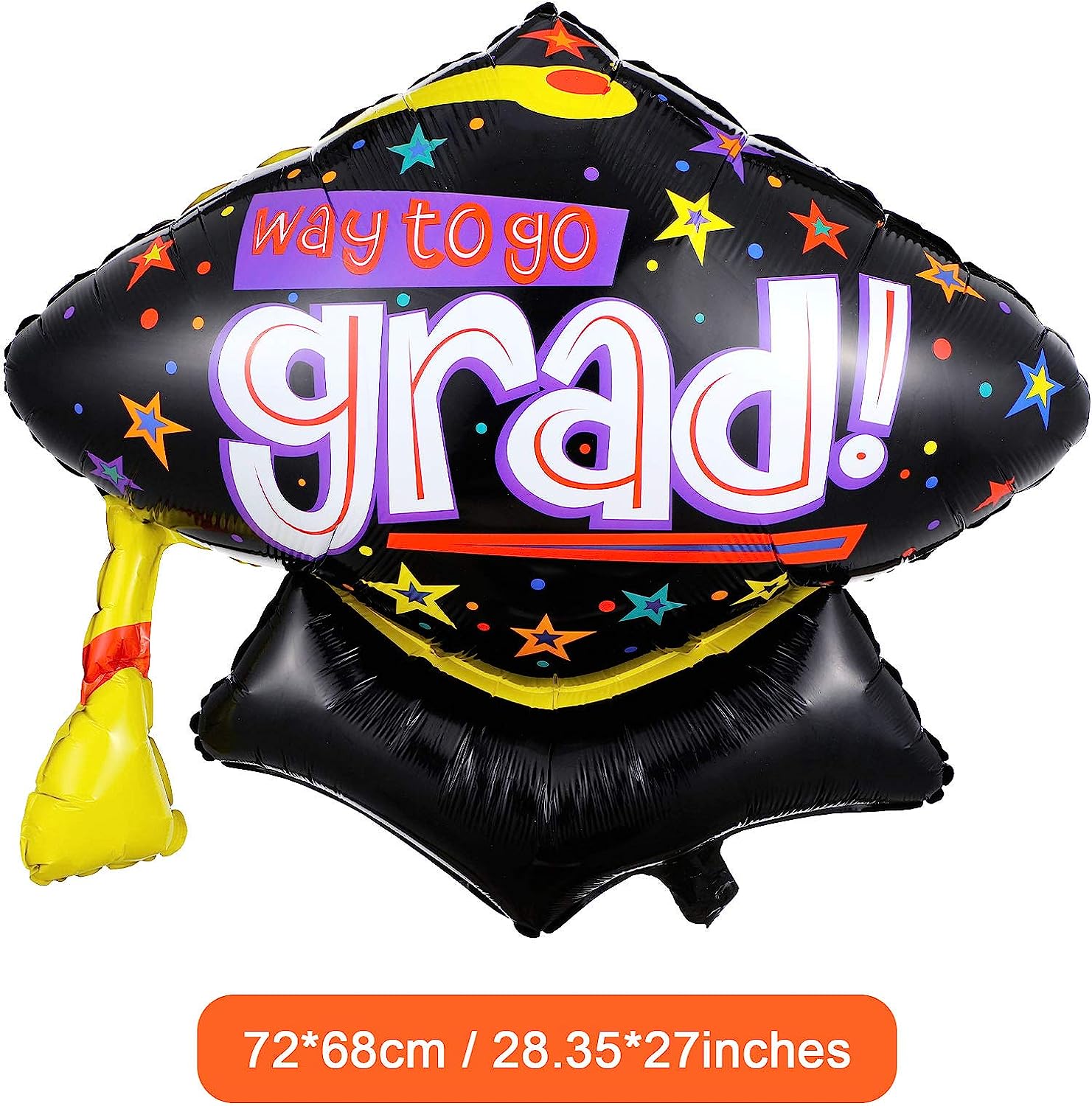 Congrats Grad Way to Go Foil Balloon (28 inch) Graduation - Preppy Kids (Grand Bazaar)