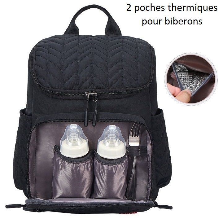 Fuerli Ultimate Baby Bag (Black) - Preppy Kids (Grand Bazaar)