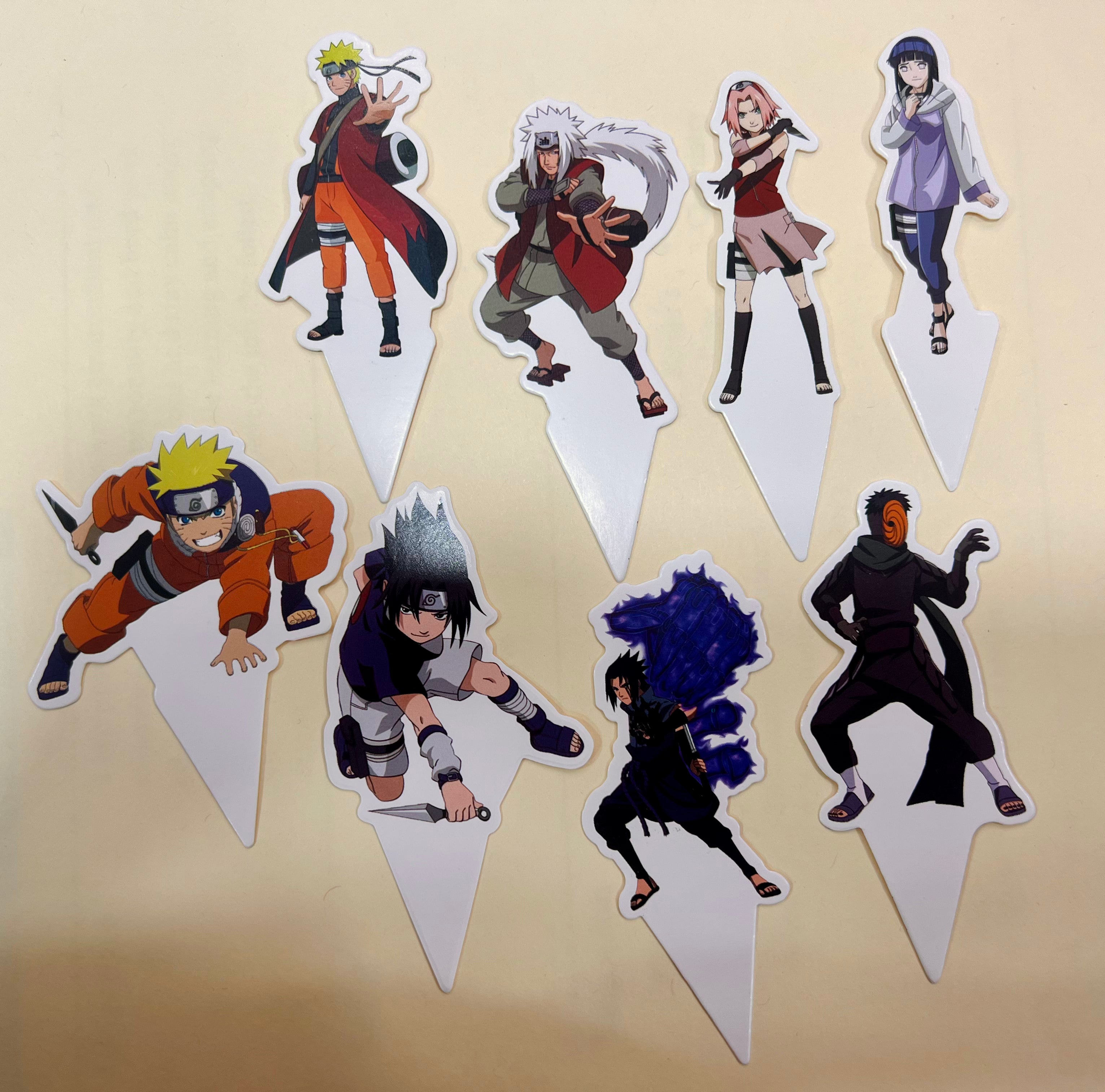 Naruto themed cupcake toppers 16pcs