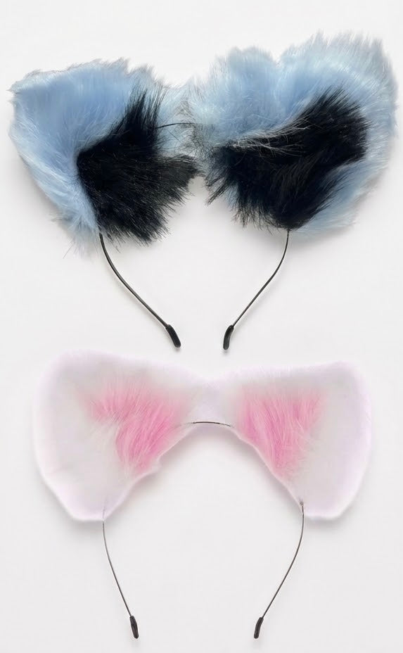 Fluffy cat ears headband