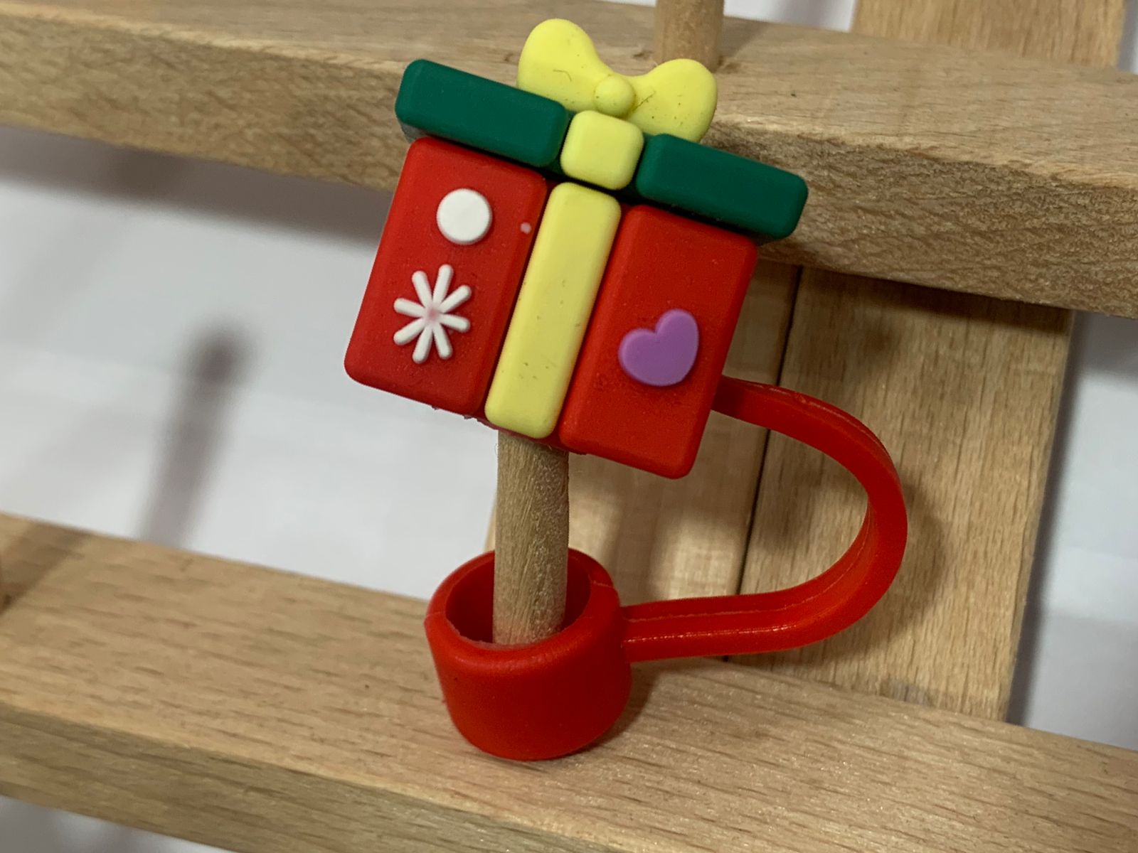 Christmas 3D Straw Toppers for Tumbler