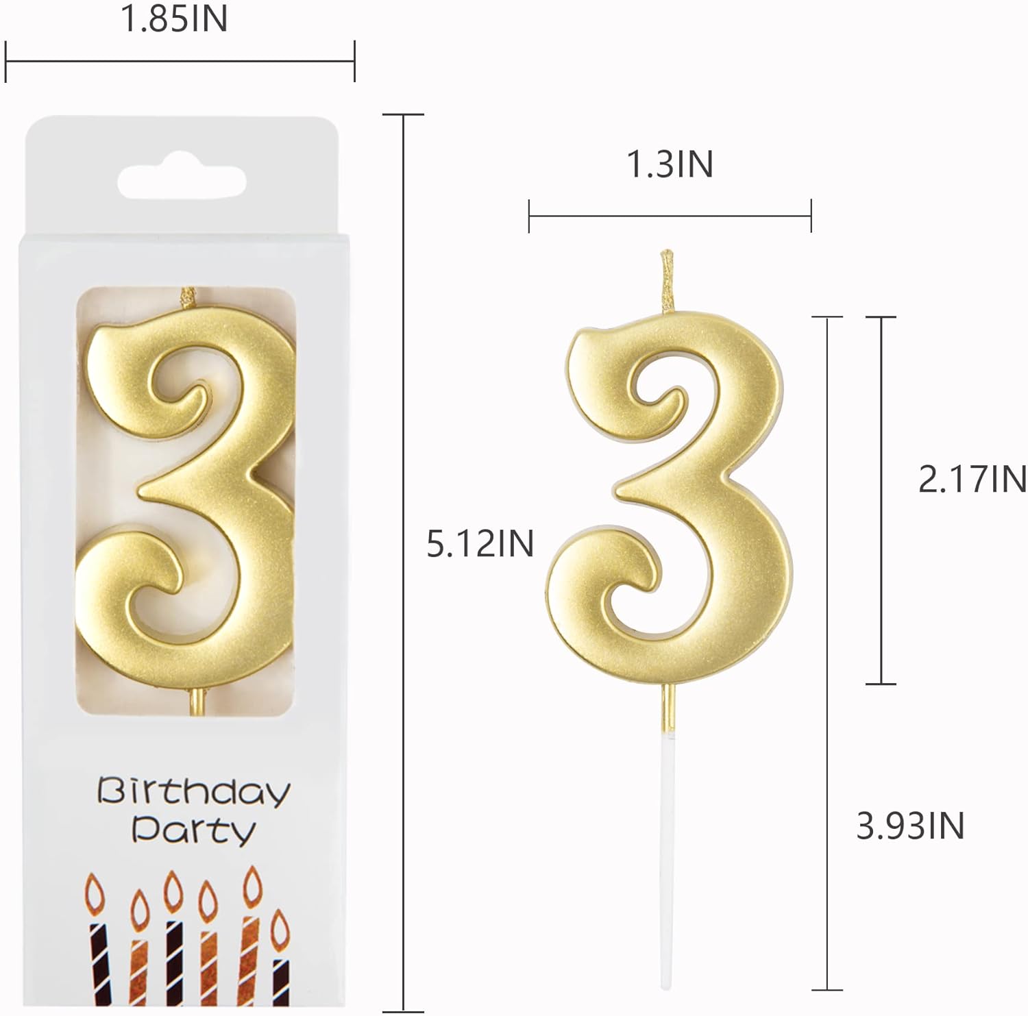 Zarcn GOLD CANDLES 0 TO 9