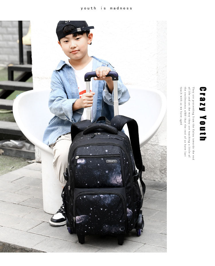 Ziranyu 3pc Trolley Bag Set Galaxy Black - Preppy Kids (Grand Bazaar)