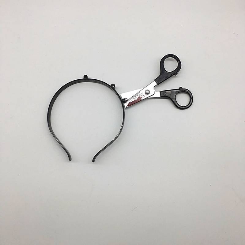 Halloween Horror Headband,Realistic Bloody Cleaver,Scissors,Saw Blade Hair Bands Halloween Costume Party Supplies - Preppy Kids (Grand Bazaar)