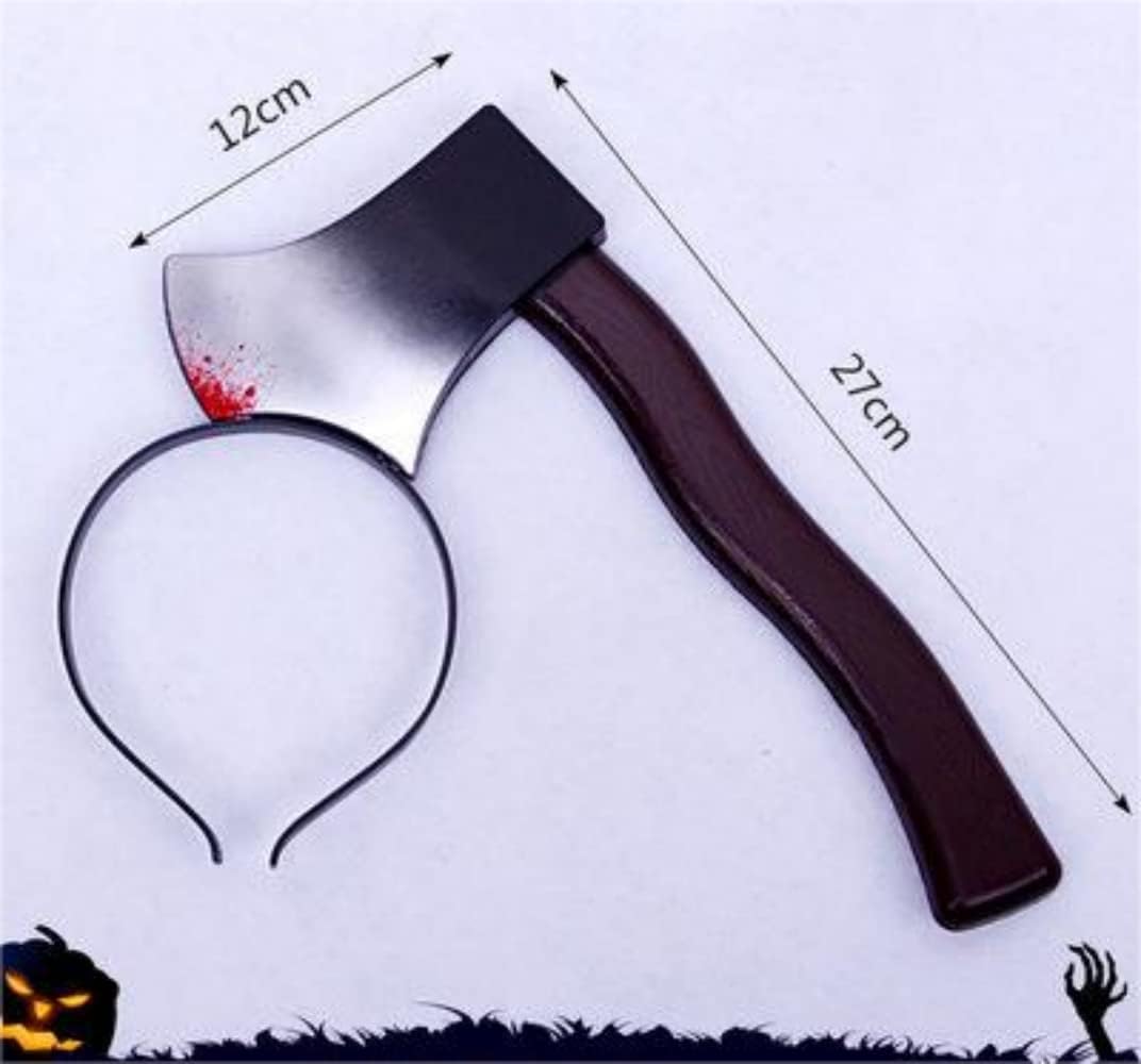 Halloween Horror Headband,Realistic Bloody Cleaver,Scissors,Saw Blade Hair Bands Halloween Costume Party Supplies - Preppy Kids (Grand Bazaar)
