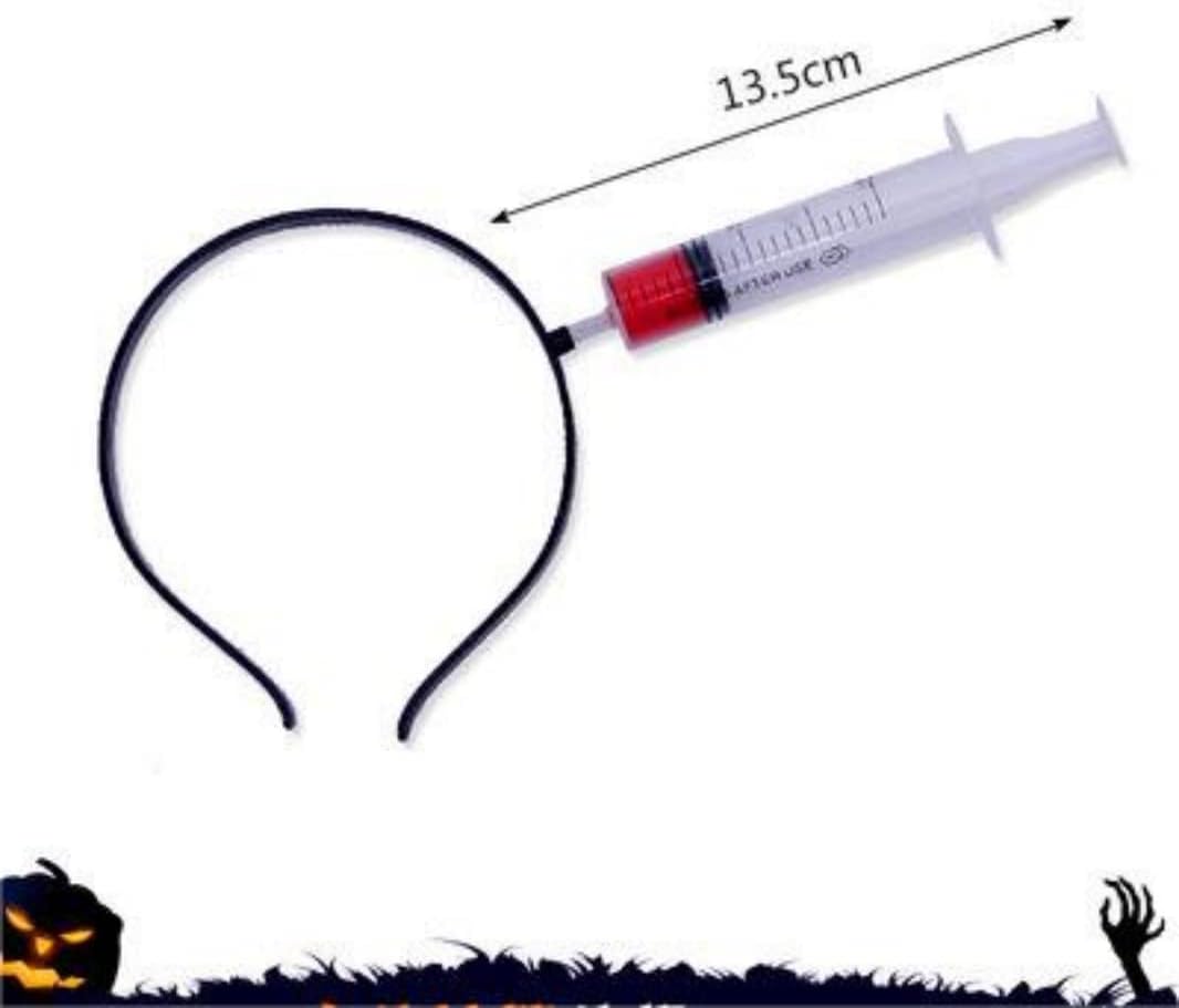 Halloween Horror Headband,Realistic Bloody Cleaver,Scissors,Saw Blade Hair Bands Halloween Costume Party Supplies - Preppy Kids (Grand Bazaar)