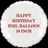 18" Happy Birthday Foil Balloon (18 inch) - Preppy Kids (Grand Bazaar)