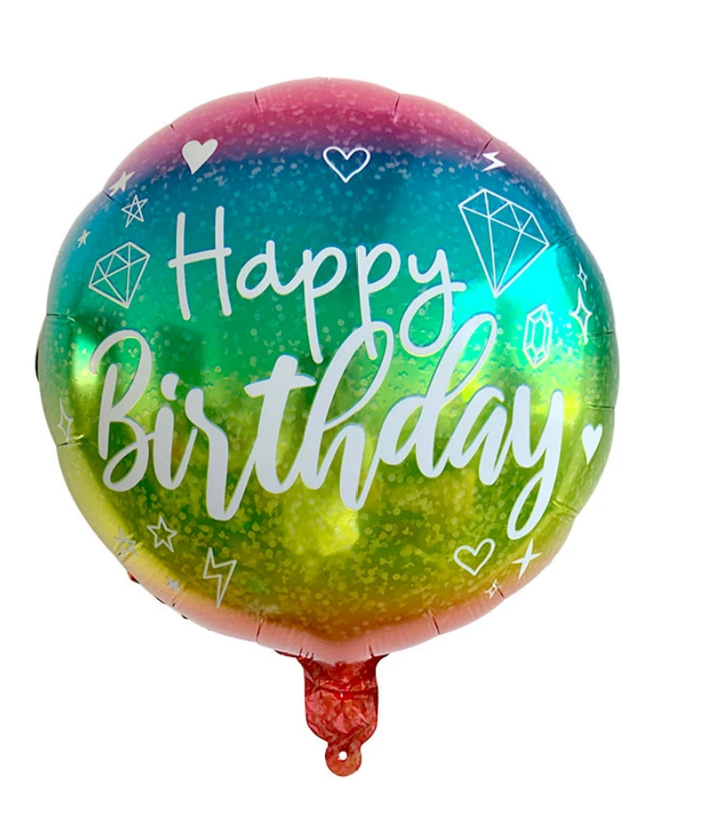 HBD Happy Birthday Foil Balloon 1 (18 inch) - Preppy Kids (Grand Bazaar)