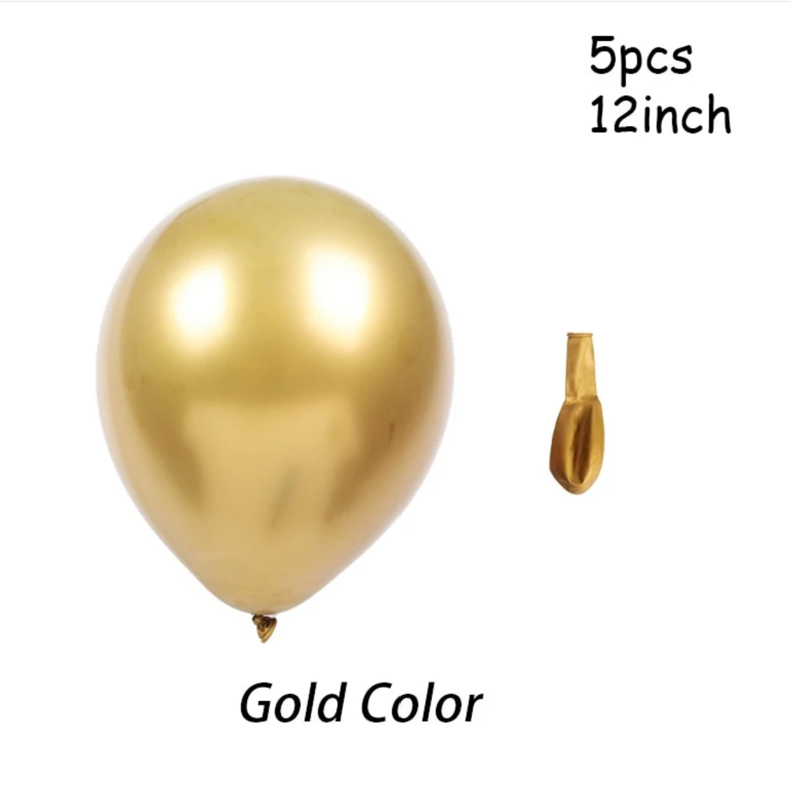 Happy Birthday Latex Gold Confetti Balloons Set HBD - Preppy Kids (Grand Bazaar)