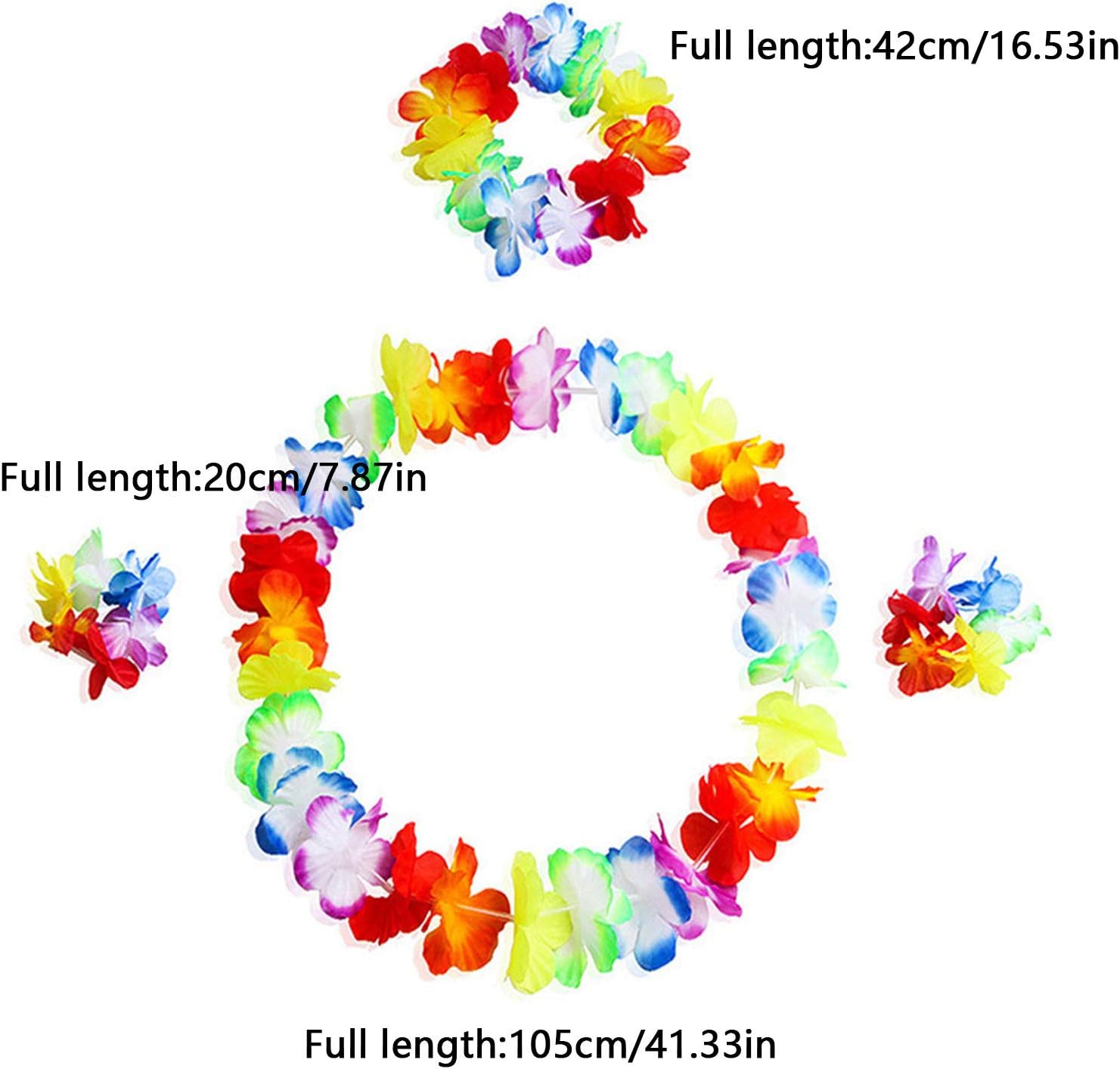 Hawaiian 4pc Necklace , Headband , Bracelets - Preppy Kids (Grand Bazaar)