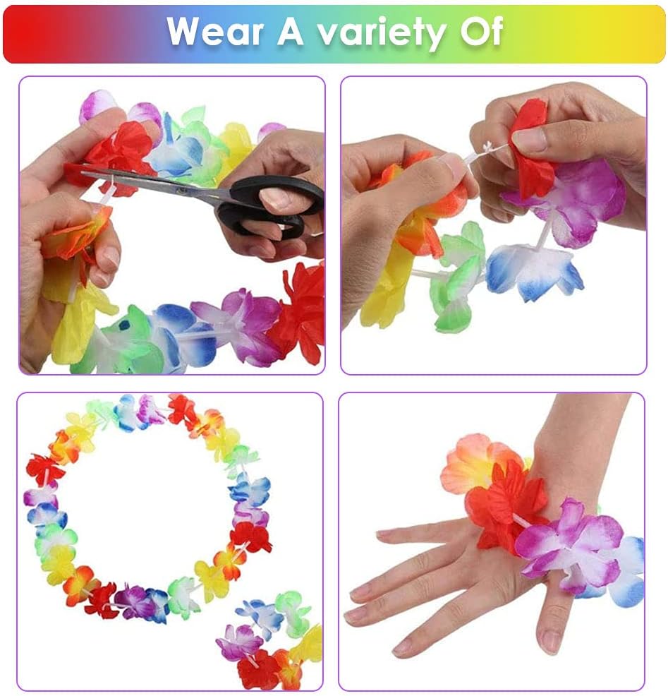 Hawaiian 4pc Necklace , Headband , Bracelets - Preppy Kids (Grand Bazaar)