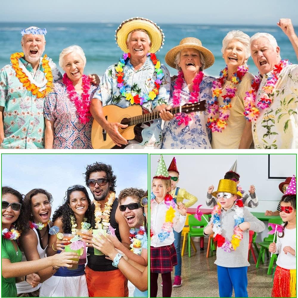 Hawaiian 4pc Necklace , Headband , Bracelets - Preppy Kids (Grand Bazaar)