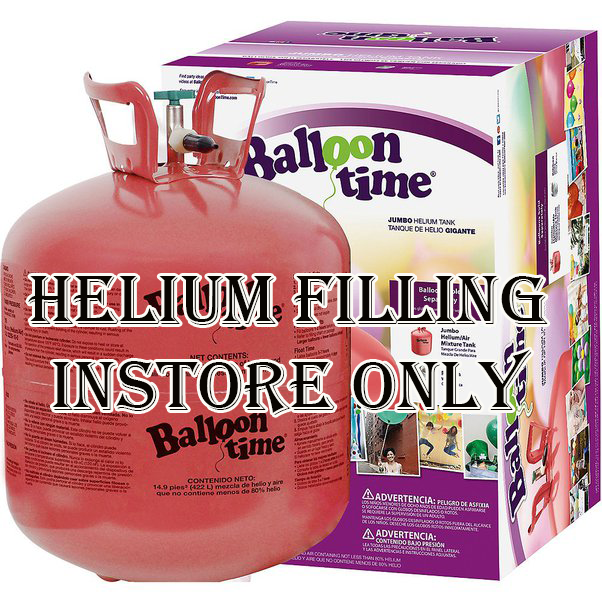 FILLING HELIUM GAS FOR BALLOONS INSTORE ONLY