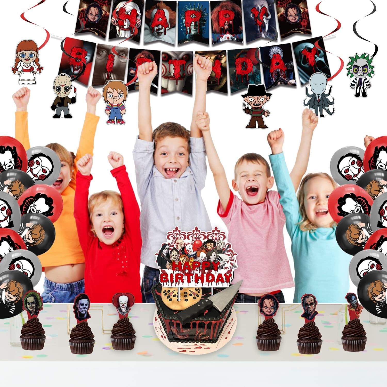 Horror Scary Movie Birthday Party Decorations Chucky - Preppy Kids (Grand Bazaar)