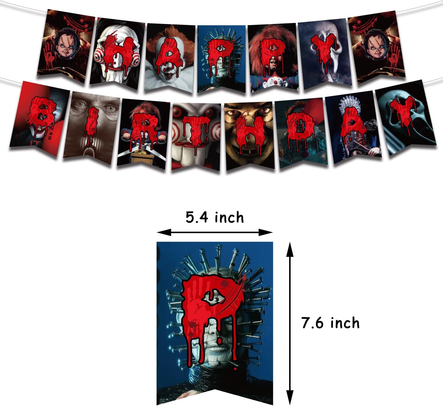 Horror Scary Movie Birthday Party Decorations Chucky - Preppy Kids (Grand Bazaar)