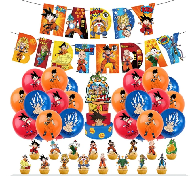 Dragon Ball Z 3rd edition Goku Party Decorations Package - Preppy Kids (Grand Bazaar)