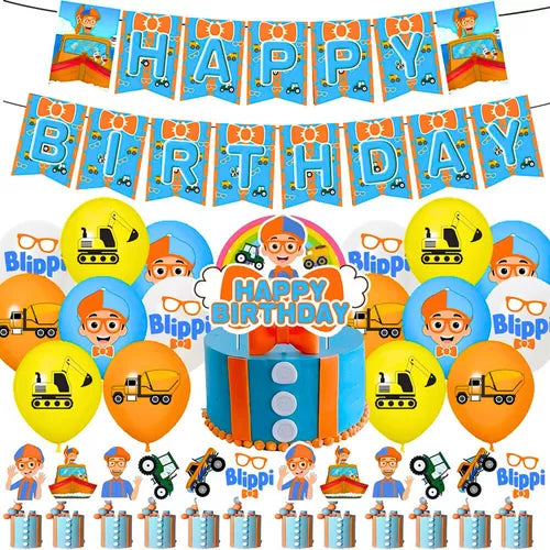 Blippi 2nd edition Party Decoration package - Preppy Kids (Grand Bazaar)