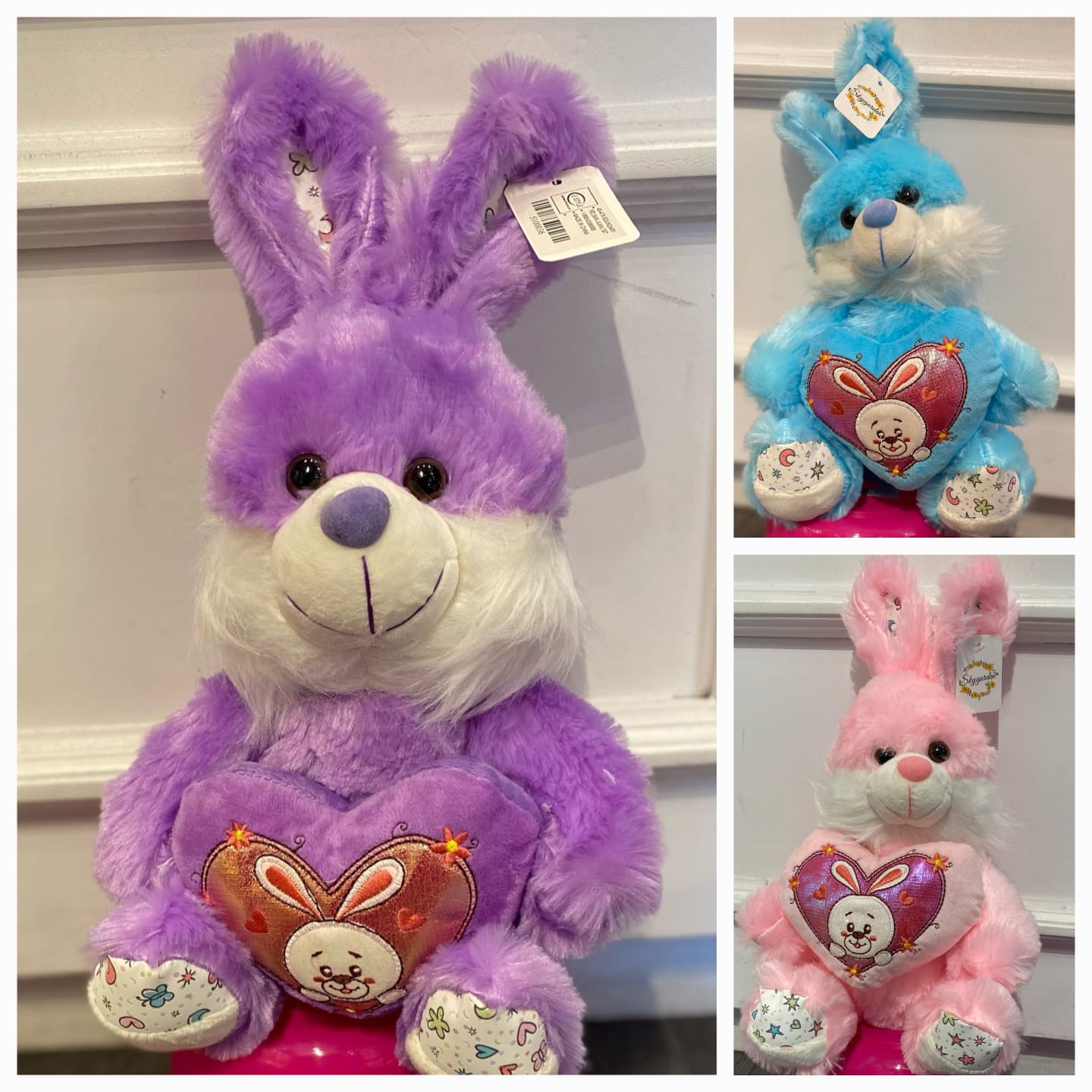 Easter Bunny Plush toys (Blue , Pink, Purple) - Preppy Kids (Grand Bazaar)