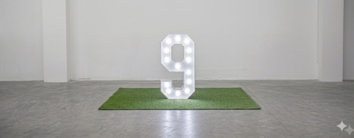 Marquee Number White Rental