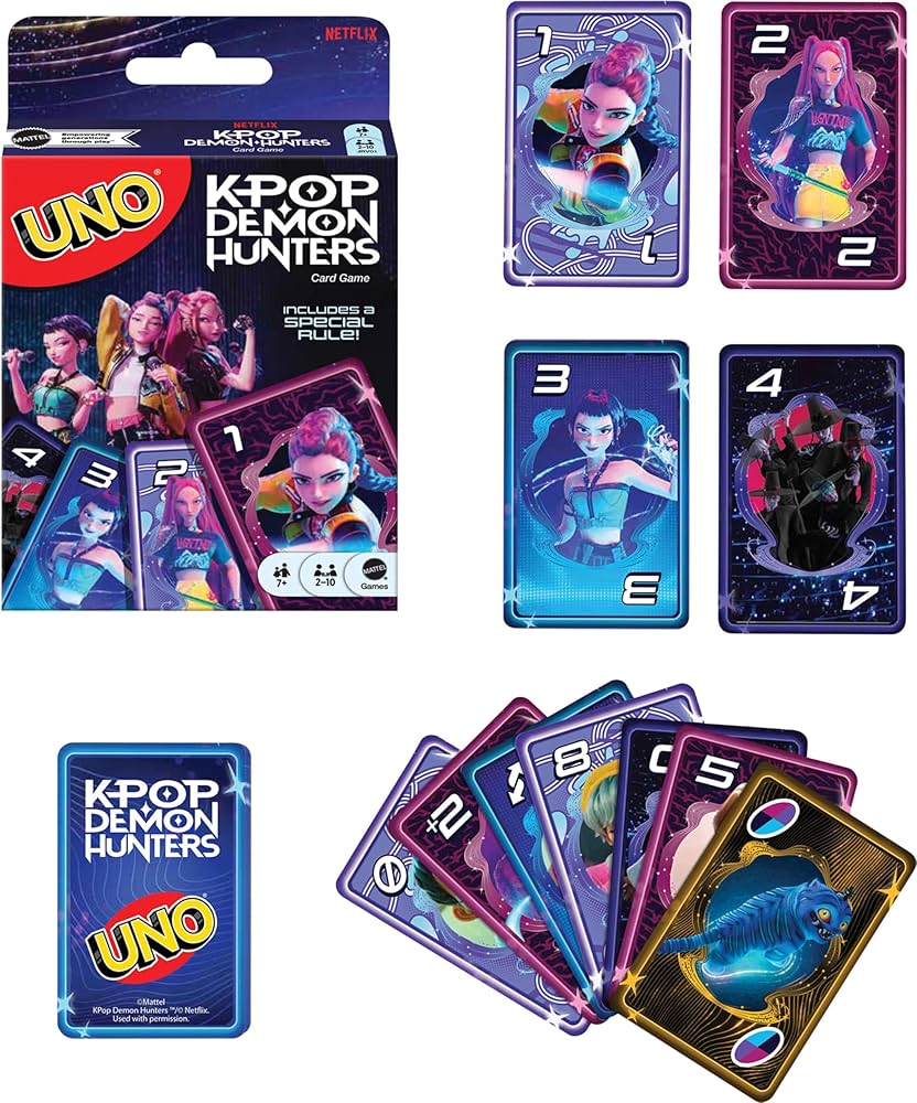 Kpop Demon Hunters UNO cards