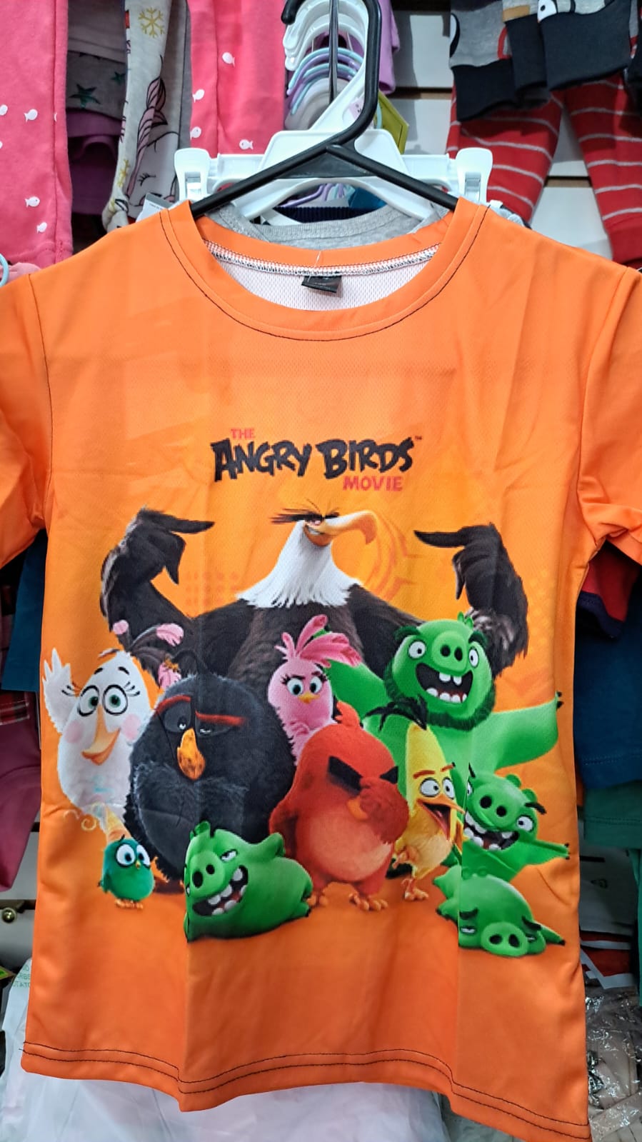 Sale Angry Bird Orange Tshirt - Preppy Kids (Grand Bazaar)