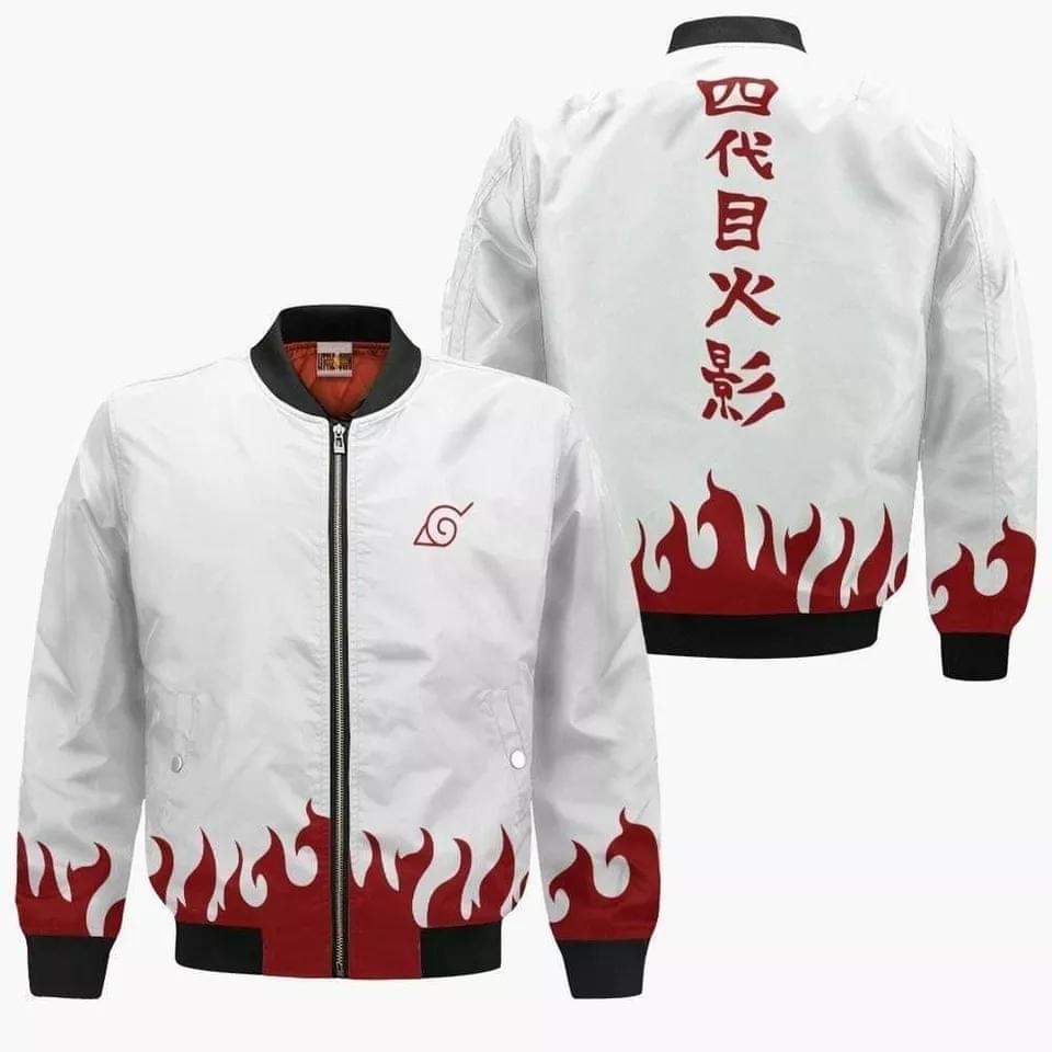 Naruto White Sweater (Zipper)