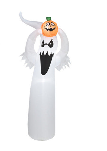 Halloween Ghost with Pumpkin Inflatable - Preppy Kids (Grand Bazaar)