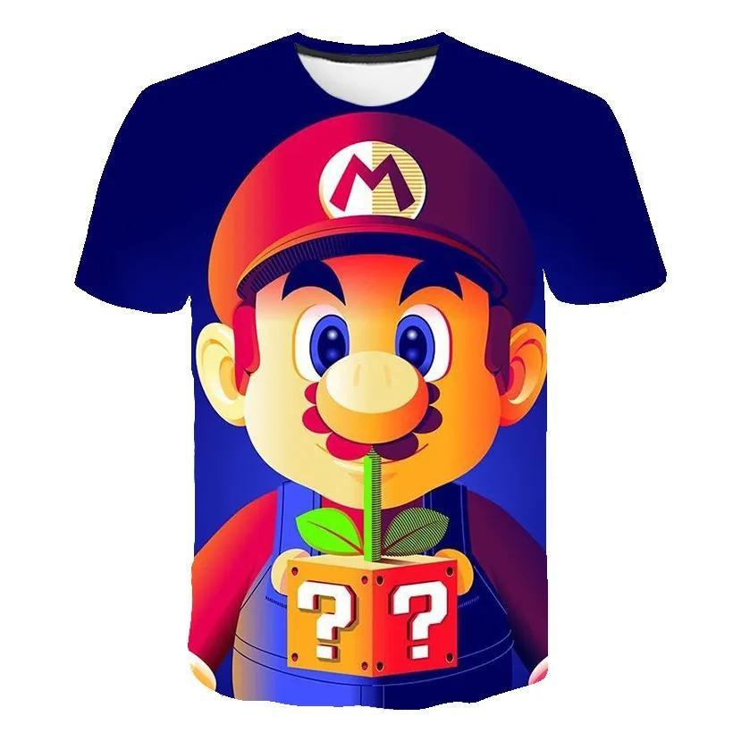 Mario Brothers Gold Question Tshirt - Preppy Kids (Grand Bazaar)