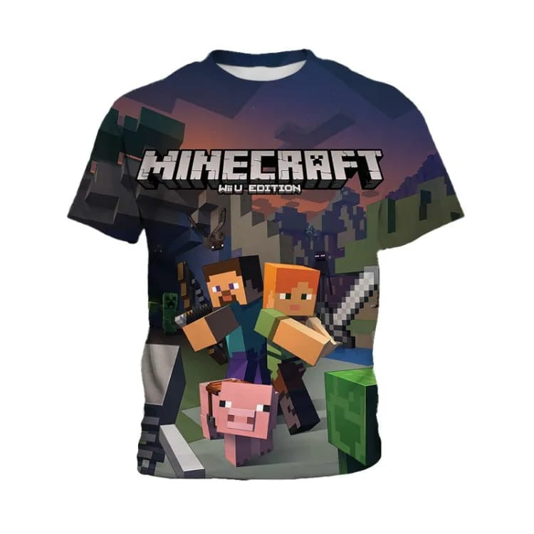Minecraft wii Edition Tshirt - Preppy Kids (Grand Bazaar)