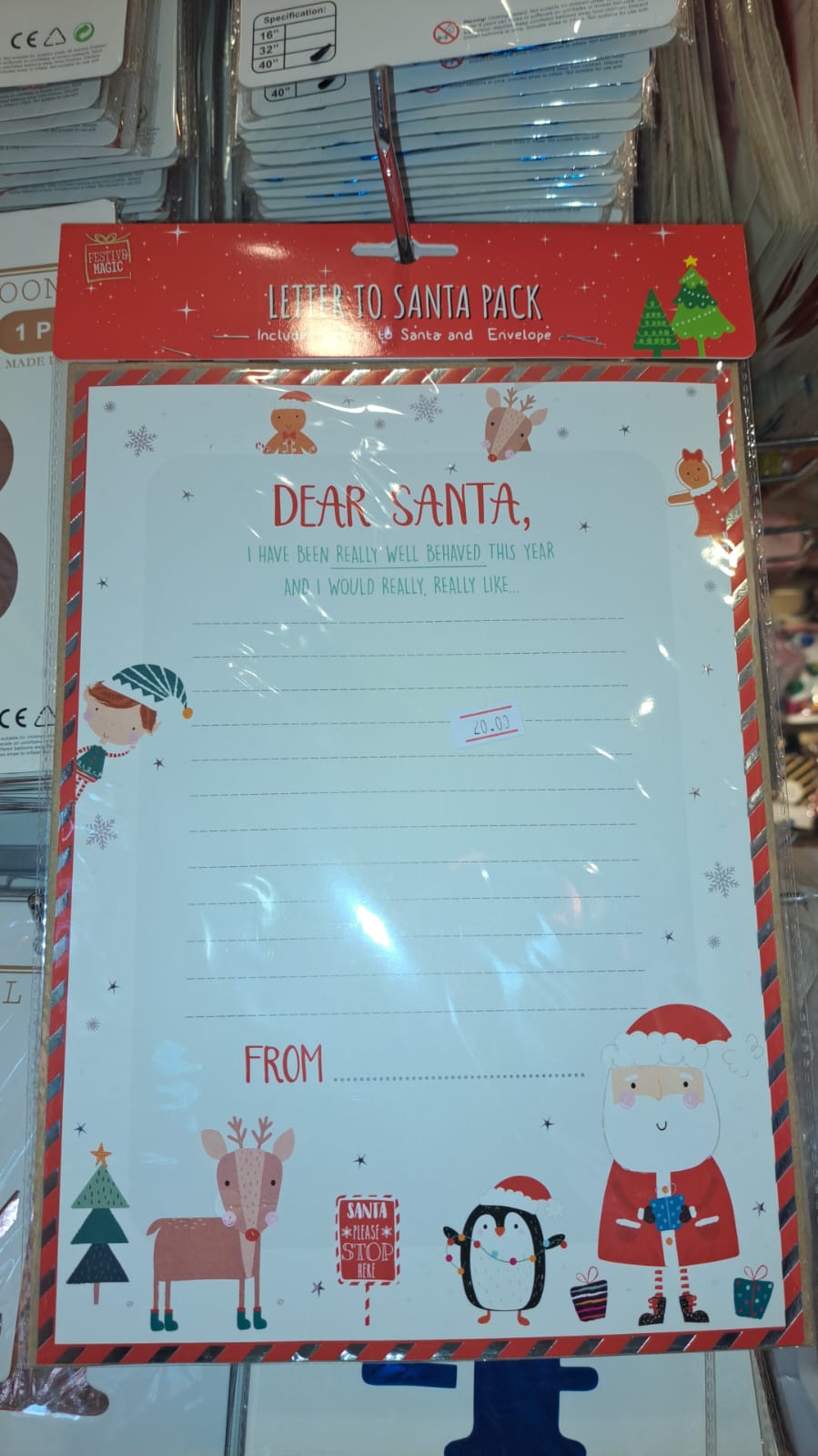 Letter to Santa (1pk) - Preppy Kids (Grand Bazaar)