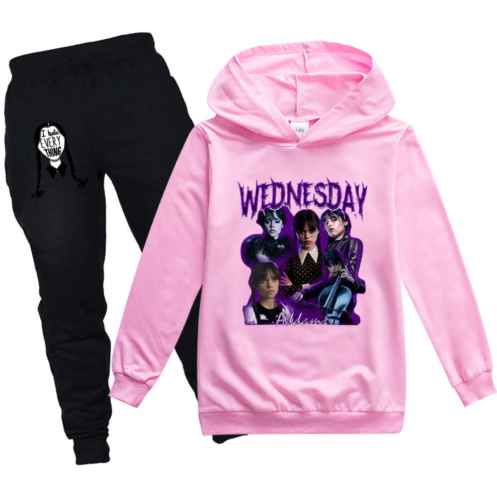 Wednesday Addams Pink Track Suit - Preppy Kids (Grand Bazaar)