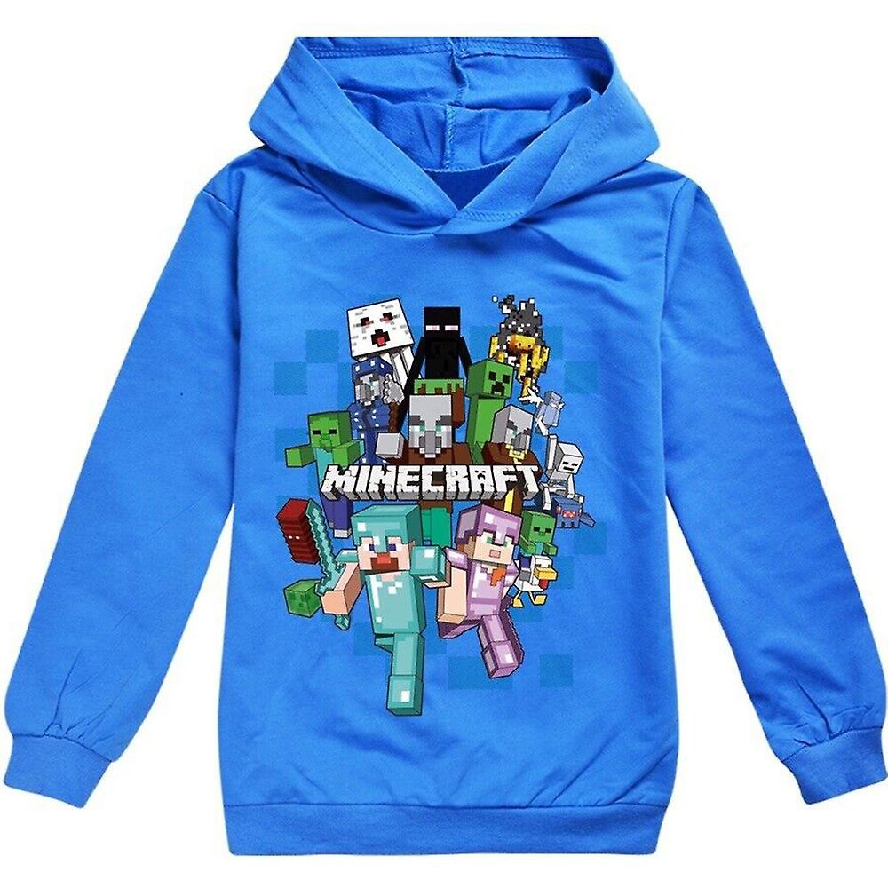 Minecraft Blue Hoodie Fleece - Preppy Kids (Grand Bazaar)